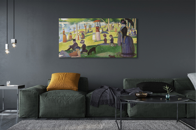 Bild på duk Söndag eftermiddag på ön Grande Jatte - Georges Seurat