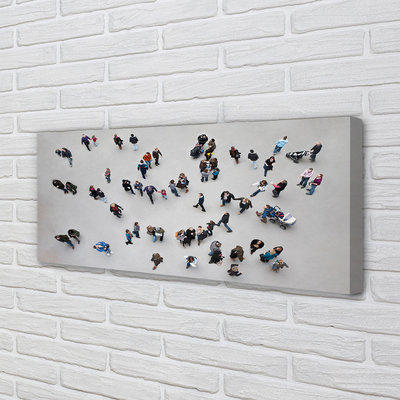Bild på canvas Människor fågelperspektiv