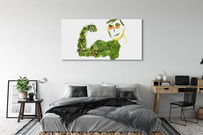 Fototryck canvas Grönsaksfigur