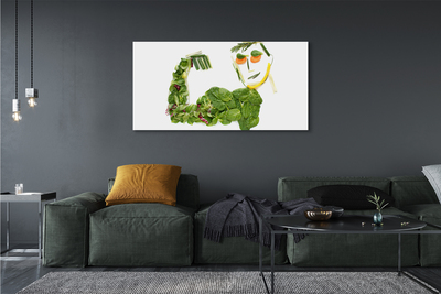 Fototryck canvas Grönsaksfigur