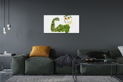 Fototryck canvas Grönsaksfigur