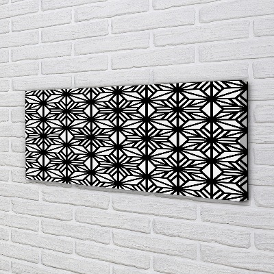 Fototryck canvas Blommigt geometriskt mönster