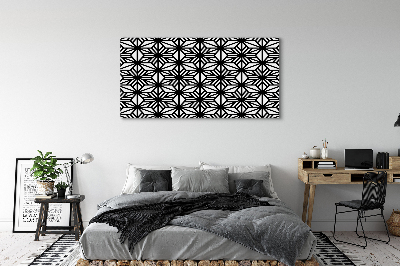 Fototryck canvas Blommigt geometriskt mönster