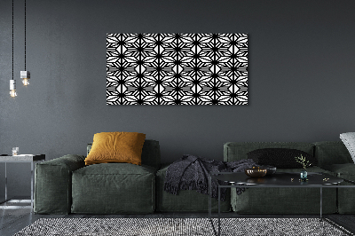 Fototryck canvas Blommigt geometriskt mönster