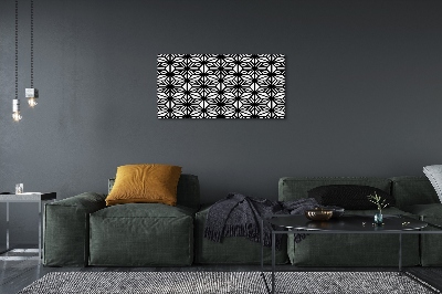 Fototryck canvas Blommigt geometriskt mönster