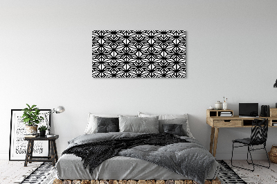 Fototryck canvas Blommigt geometriskt mönster