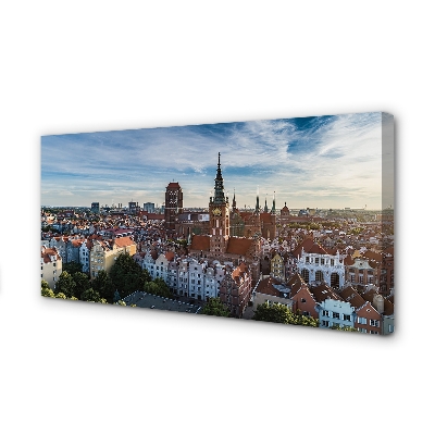 Bild canvas Gdańsk Panoramakyrka