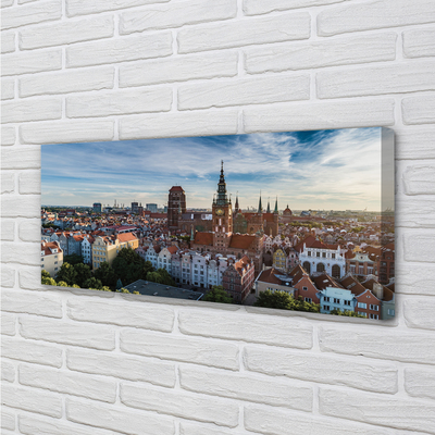 Bild canvas Gdańsk Panoramakyrka