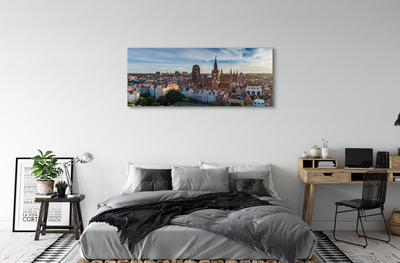 Bild canvas Gdańsk Panoramakyrka