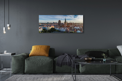 Bild canvas Gdańsk Panoramakyrka