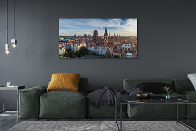 Bild canvas Gdańsk Panoramakyrka