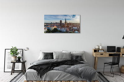 Bild canvas Gdańsk Panoramakyrka