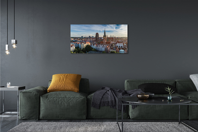 Bild canvas Gdańsk Panoramakyrka