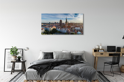 Bild canvas Gdańsk Panoramakyrka