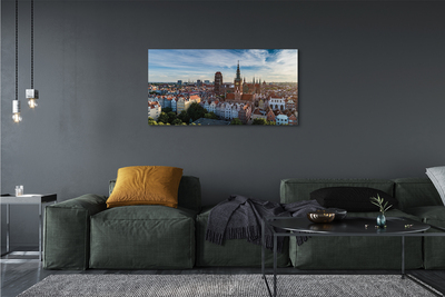 Bild canvas Gdańsk Panoramakyrka