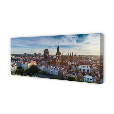 Bild canvas Gdańsk Panoramakyrka