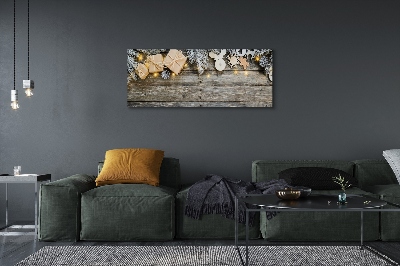 Bild på canvas Kvistar presenter kottar