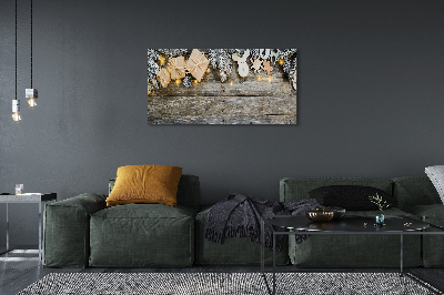 Bild på canvas Kvistar presenter kottar