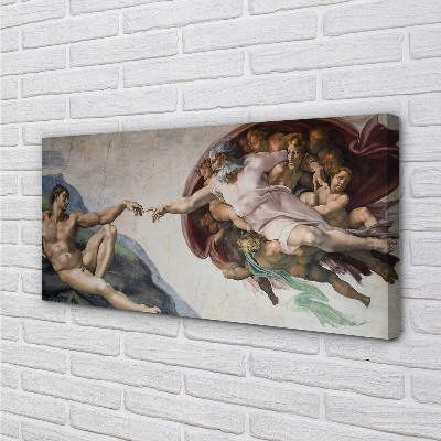 Foto till canvastavla Skapelsen av Adam - Michelangelo