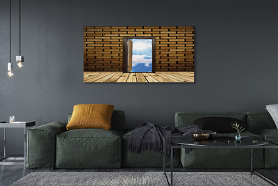 Fototryck canvas Sky dörr 3d