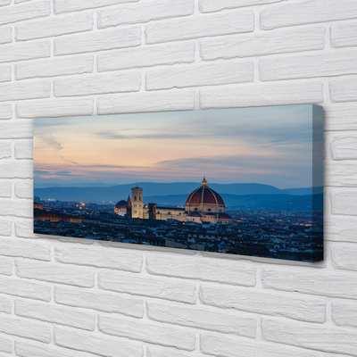 Canvas bild Italien katedral panorama natt