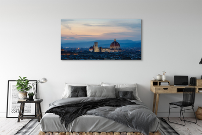 Canvas bild Italien katedral panorama natt