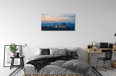 Canvas bild Italien katedral panorama natt