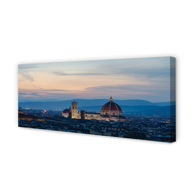 Canvas bild Italien katedral panorama natt