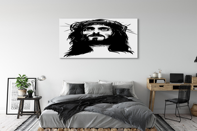 Foto på canvas Jesus illustration