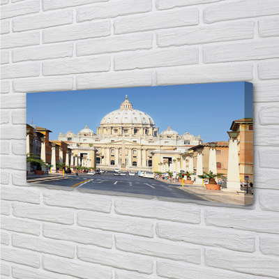 Fototryck canvas Rom katedral gatorna byggnader