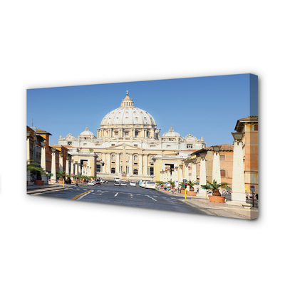 Fototryck canvas Rom katedral gatorna byggnader