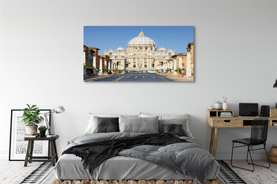 Fototryck canvas Rom katedral gatorna byggnader