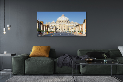 Fototryck canvas Rom katedral gatorna byggnader