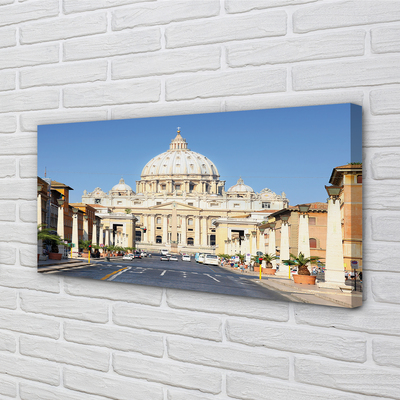 Fototryck canvas Rom katedral gatorna byggnader