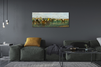 Canvastavla Hästkapplöpning - Edgar Degas