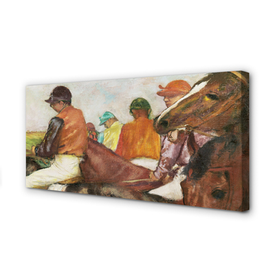 Bild på canvas Jockeys - Edgar Degas
