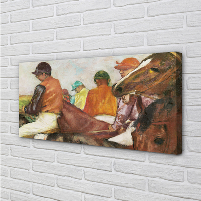 Bild på canvas Jockeys - Edgar Degas