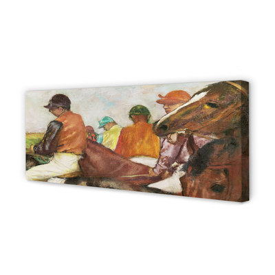 Bild på canvas Jockeys - Edgar Degas