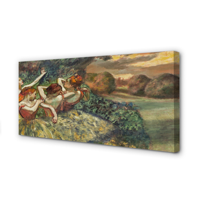 Fototryck canvas Fyra dansare - Edgar Degas