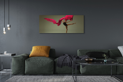 Fototryck canvas Ballerina rosa tyg