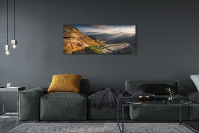 Bild på canvas Berg soluppgång