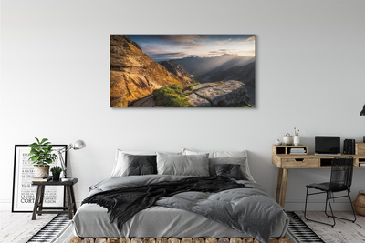 Bild på canvas Berg soluppgång