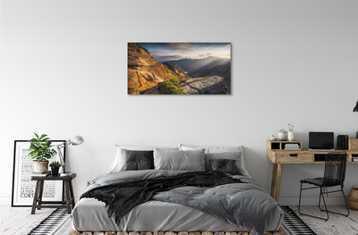 Bild på canvas Berg soluppgång
