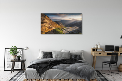 Bild på canvas Berg soluppgång