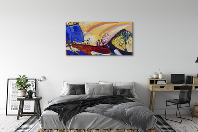 Canvastavla Måla med trojka - Wassily Kandinsky