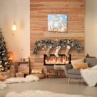 Canvas bild Holy Winter Stable