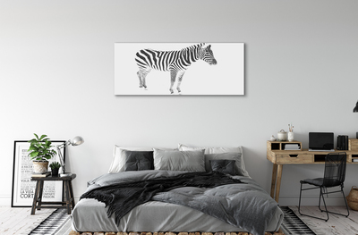 Canvastavla foto Målad zebra