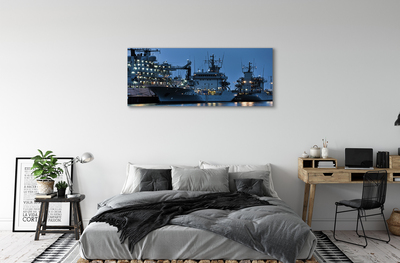 Bild på canvas Fartyg havet himmel