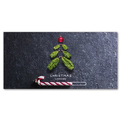 Canvas bild Abstrakt julgran helig vinter