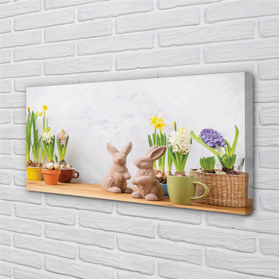 Fototryck canvas Kanin blommor